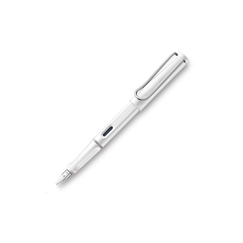 Lamy Safari Fountain Pen, Broad Nib, White (L19W) by Lamy