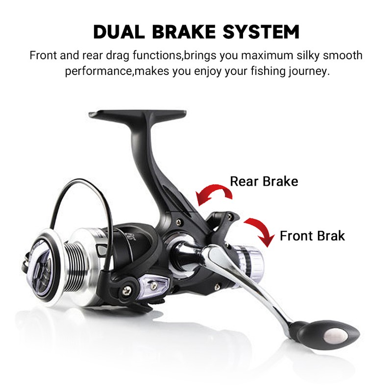 9+1 BB Fishing Reel Dual Brake System High Speed Spinning