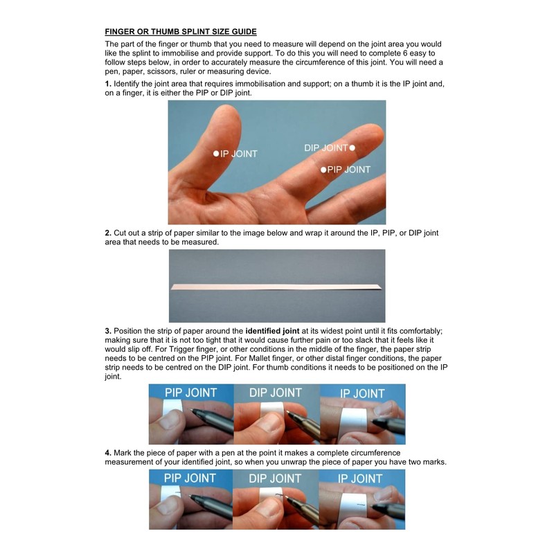 ArthroEze Oval Clear Finger Splint For Finger Arthritis - Mallet