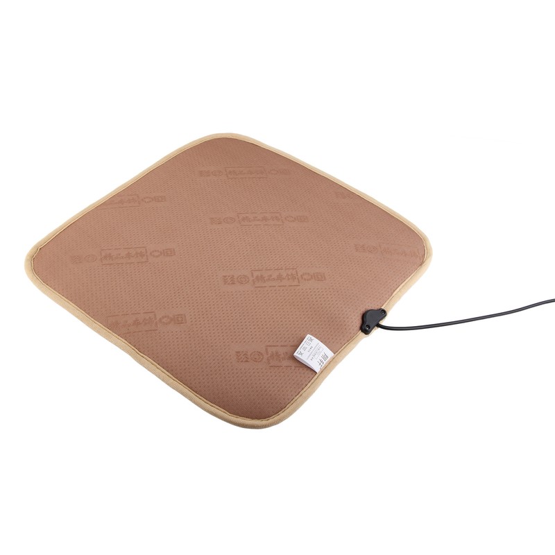 Square Car Seat Heating Pad With Plush Cover 12V Car