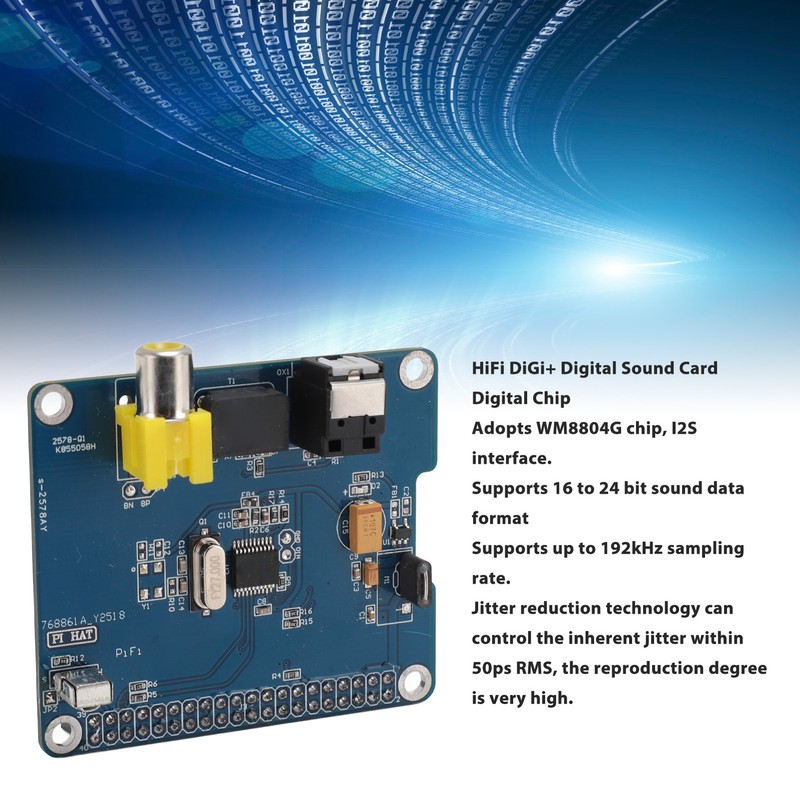 HiFi DiGi+ Digital Sound Card for RasPi 3 2 I2S