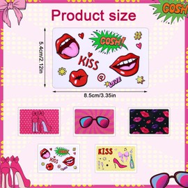 BOXOB Pack of 5 Cartoon Credit Card Skin Stickers, Vinyl Waterproof and Bubble-Free Debit Card Skin Cover for Personalization