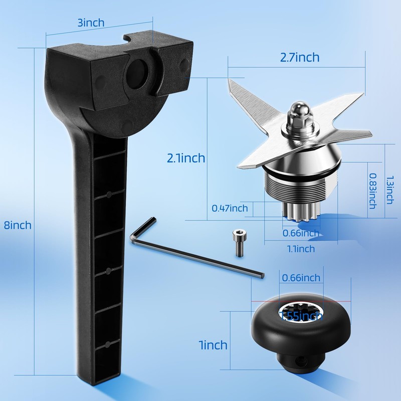 ZZBUY Blade Replacement Parts for Vitamix, Blender Wet Blade Replacement