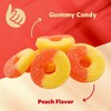 Peach Rings Gummy Candy 1-Pound Bag | Chewy Sweet and