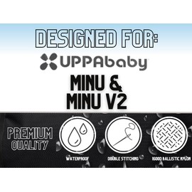 Birdee Stroller Travel Bag Designed For UPPAbaby MINU V2 and MINU - Stroller Gate Check Bag - Backpack For Airplane Travel