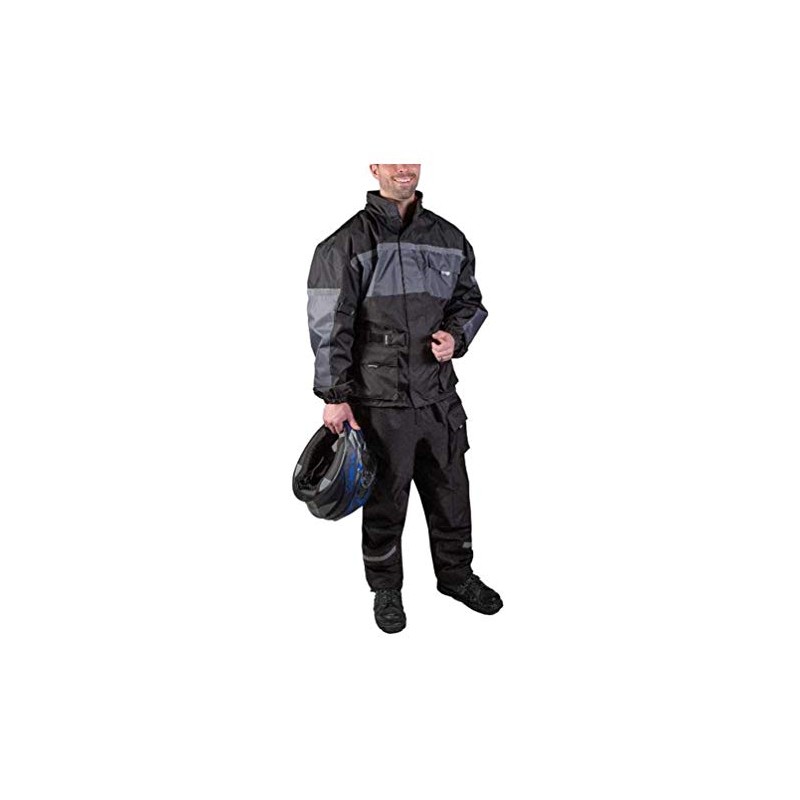 Fulmer Men's 452 Legacy Two-Piece Reflective Rain Suit - Black