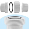 Cionyce 6 Pcs 1" PVC Union Coupling Pipe Fitting (Socket