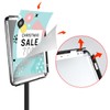 Shoikuli Adjustable Heavy Duty Pedestal Sign Holder Floor Stand Sign