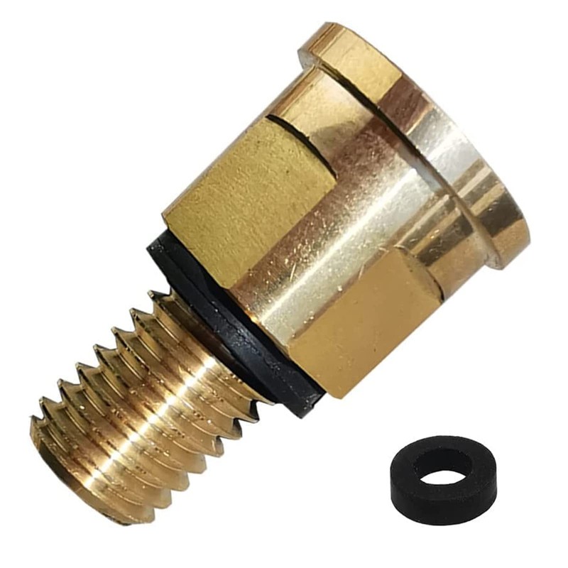 R0557100 Brass Pressure Gauge Adapter with O-Ring, Fits CS/CJ Series