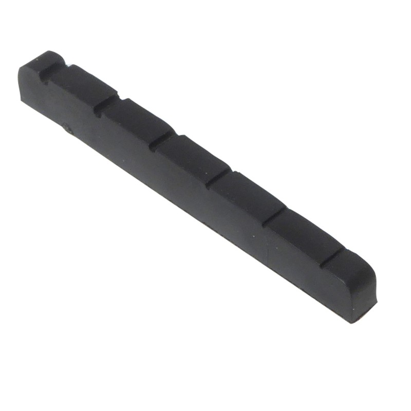 Black Resin guitar top nut six string 43mm x 3.5mm