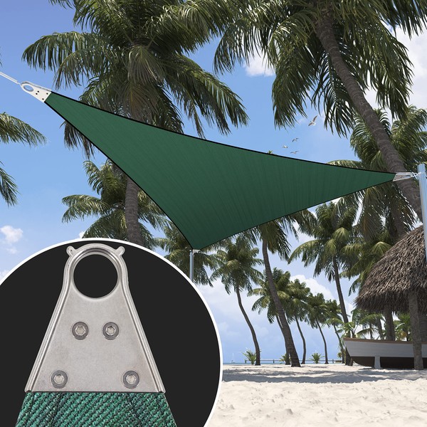 ShadeMart 20' x 20' x 20' Green Sun Shade Heavy