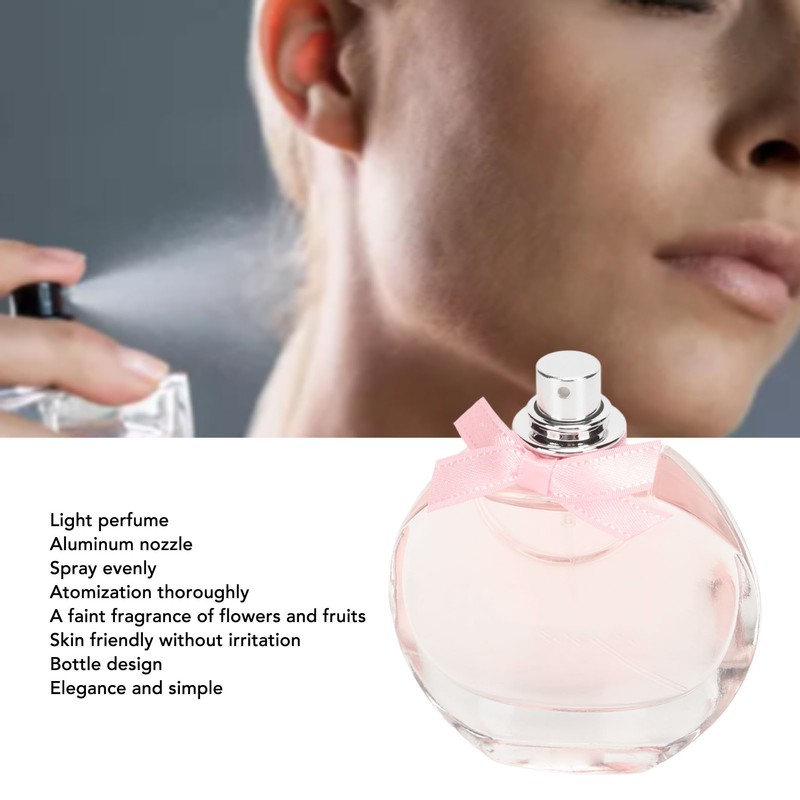 50ml Light Perfume Flower Fruity Elegant Clear Bottle Sweety Long