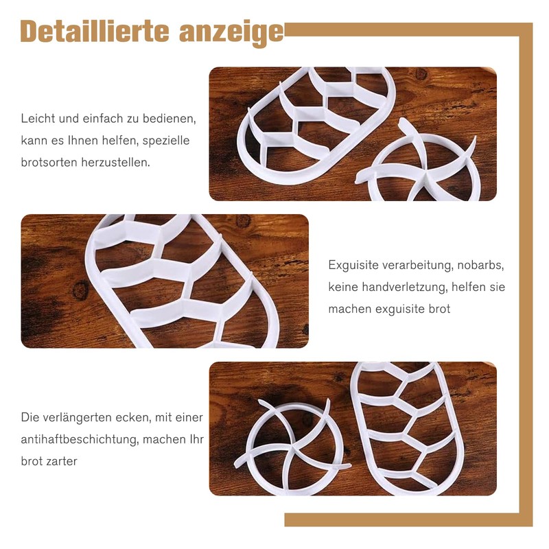 HXSYKJDM Set of 4 Bread Stamp Set, Bread Press, Bread