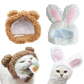 2 Pcs Cute Cat Clothes, Cat Costumes for Pets, Clothing & Accessories for Dogs, Soft Comfortable Adjustable Dog Clothes for Kitten Puppy Dog, for Pet Owners
