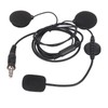 Motorbike Full Face Helmet Earpiece Mic 7.1mm Plug Two Way