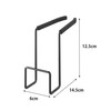 Yamazaki 4389 Tower, Sponge Holder Over Faucet, Black, Approx. 6.7