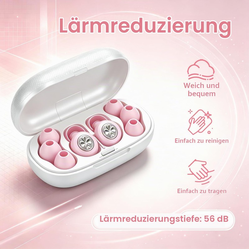Ear Plugs for Sleeping, Soft and Reusable, Available in 4