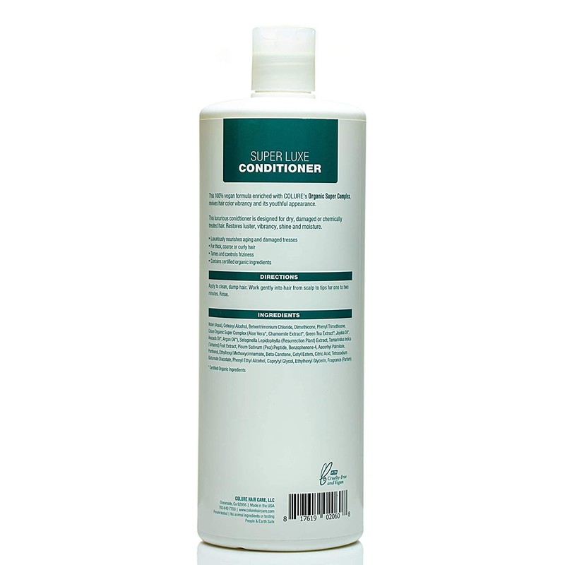 COLURE Super Luxe Conditioner Instantly Repairs Dry, Damaged Color-Treated Hair.