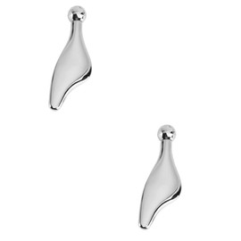 Beavorty 2 pcs Manual Roller anti- ageing wrinkle device Scraping Plate Face Cream Dig Spoon scraping massage tool Scraping Board eye cream spoon Spa Tool roll the ball Metal Zinc alloy