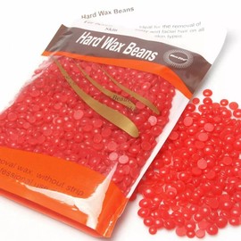 Hard Wax Beads for Hair Removal – Premium Waxing Beans for Sensitive Skin, Painless & Effective Waxing Kit | No Strips Required – Ideal for Body, Face, and Bikini Areas (strawberry)