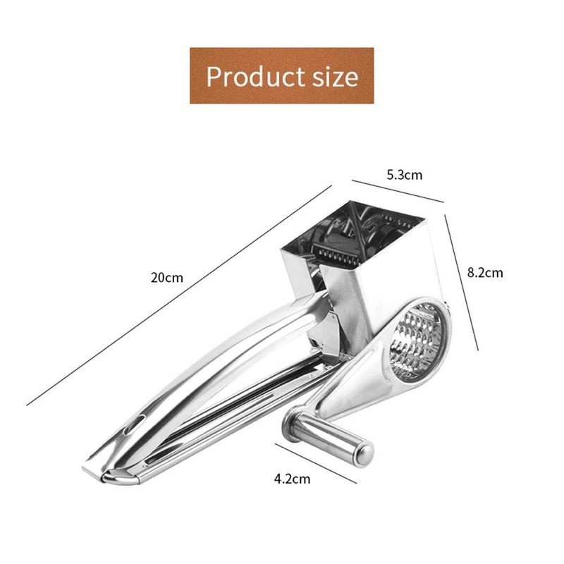 Beowanzk Cheese Graters,Cheese Grater Rotary for Kitchen with Handle,Parmesan Cheese