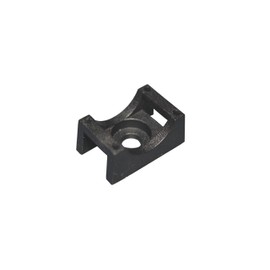 Cable Tie Base, Screw Mount Cradle (Pack of 50, Black) Max Screw: M5; Max Cable Tie Width: 9 mm