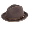 Peter Grimm Chandler 100% Wool Felt nFedora Brown