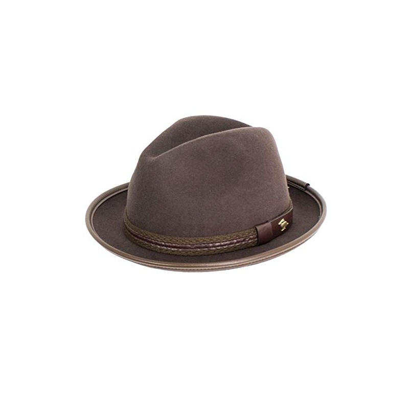 Peter Grimm Chandler 100% Wool Felt nFedora Brown