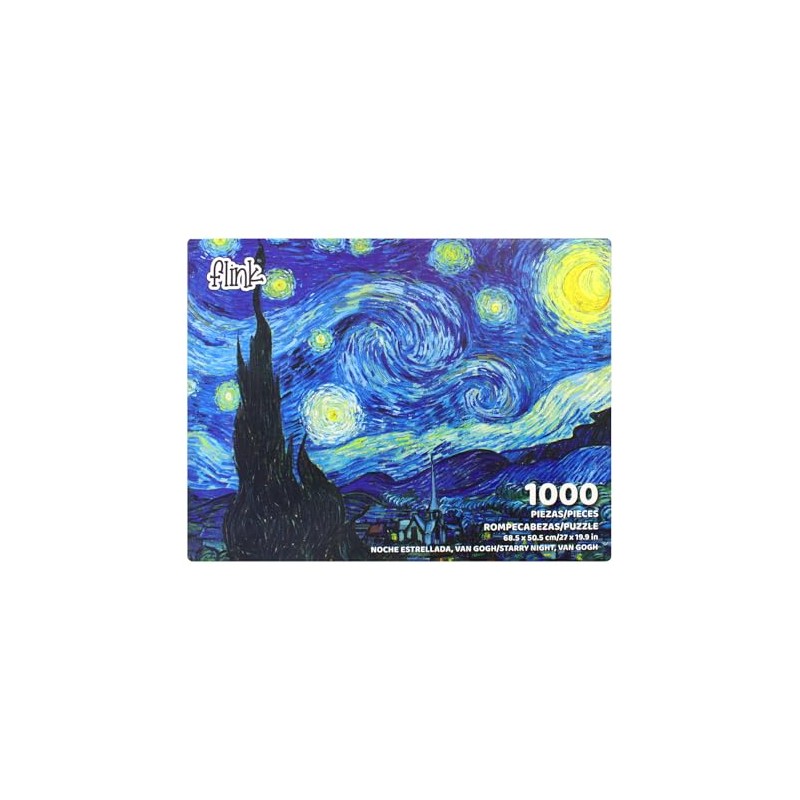 FLINK Rompecabezas Van Gogh, La Noche Estrellada