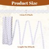 10 Yards Lace Ribbon, 0.47“ White Crochet Lace Trim