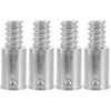 Healvian 4pcs Threaded Tip Replacement Handle Tips for Metal Poles