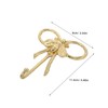 CHILDWEET Bee Wall Hooks Creative Gold Brass Coat Hangers Multi