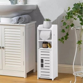 dose not apply Toilet Paper Holder Stand Small Bathroom Storage Cabinet Bathroom Organizer New