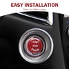 Merdege Car Push Start Button Cover, Ignition Button Cover Replacement,
