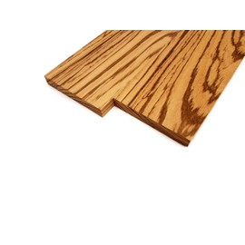 Barrington Hardwoods Zebrawood Lumber Board - 3/4" x 6" (2 Pieces) (3/4" x 6" x 48")