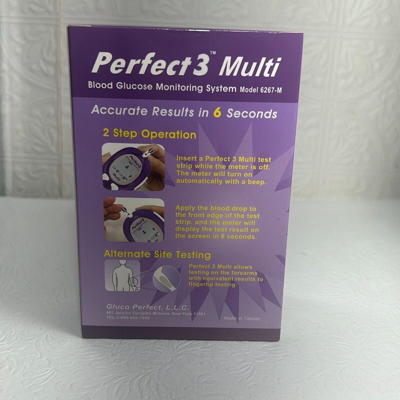 Gluco Perfect 3 Multi Blood Glucose Monitoring System 6267-M