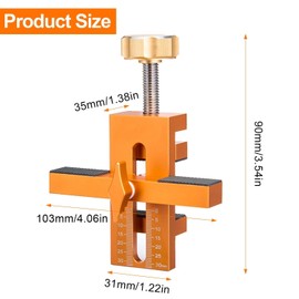 Adjustable Cabinet Door Positioning Tool, Cabinet Door Mounting Jig, Precise Cabinet Door Installation Positioner Made of Durable Aluminium Alloy, for Installation Cabinet Doors, Cupboard Hanger