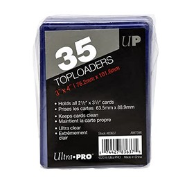Ultra PRO - Regular Toploaders (35 ct.) for Standard Size Cards (2.5" x 3.5") - Protect Your Valuable Gaming Cards , Sports Cards, and Collectible Trading Cards