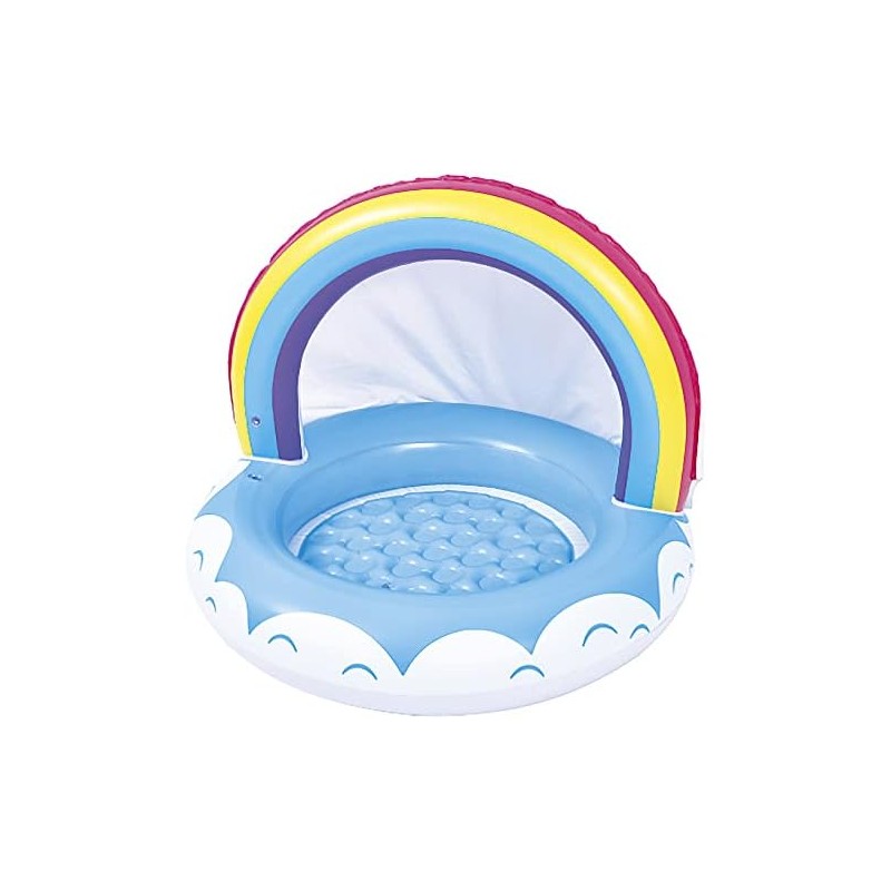 JILOng - Piscina arcoíris para bebés, 99 x 99 x