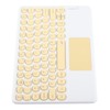Bluetooth Keyboard Touchpad Round Keycap with Ergonomic Design Stable Connection