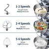 Stand Mixer, 6 QT 600W Tilt-Head Dough Mixer, 6+P speed