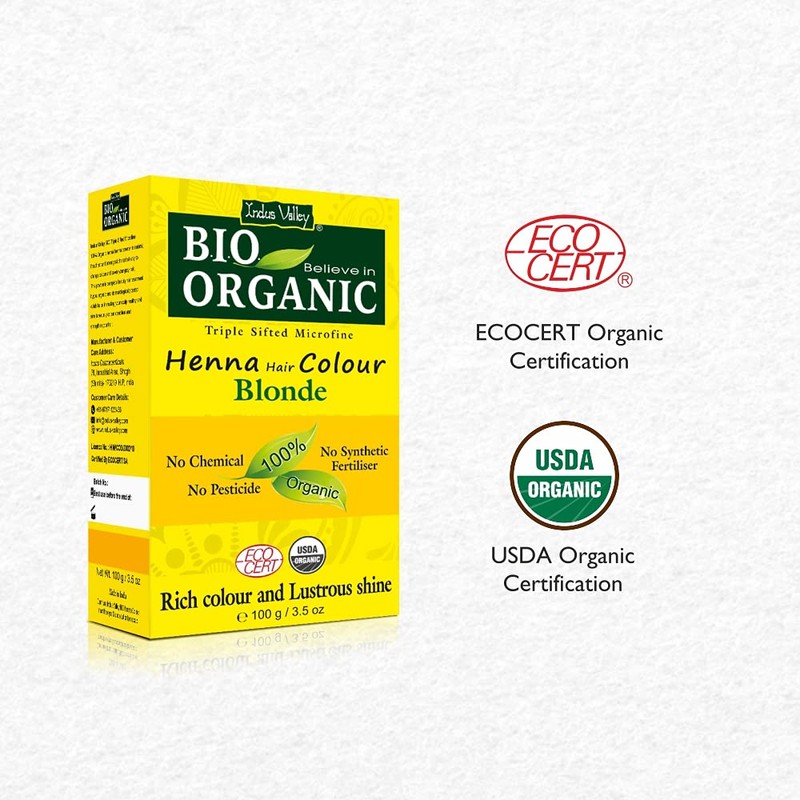 Indus Valley Organic 100% Pure and Natural Henna Hair Colour