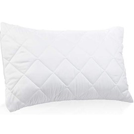 Pair of Super King Size 3 Foot Long Quilted Pillow Protectors - 200 TC Percale Cover
