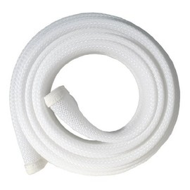 Fisual Expandable Zip Up Cable Tidy (2 Metres, White)