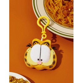 Garfield New GARFIELD The CAT Figural STUFFED PLUSH Keychain Plastic Key Ring PURSE CHARM