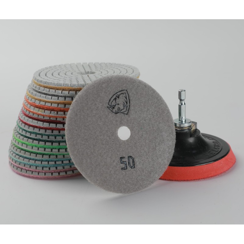 DIAPICK TOOLS Diamond Polishing Pads 4 Inch Wet Dry Set