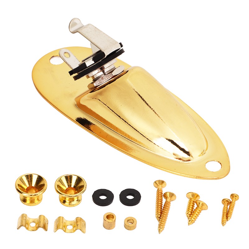Boat Guitar Output Jack Gold Metal Electric Guitar Pickup Output