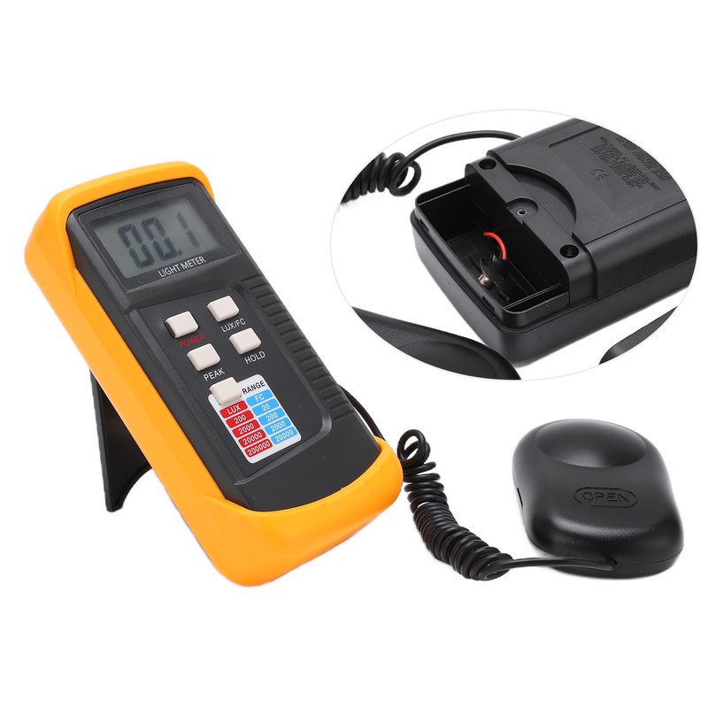 LX1330B Handheld Illuminance Meter Digital Light Meter Photometer 0.1 Lx~200000Lx