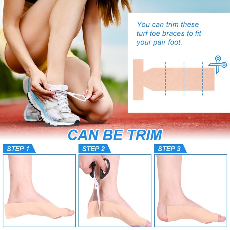 16 Pieces T Shaped Big Toe Brace - Soft Adhesive