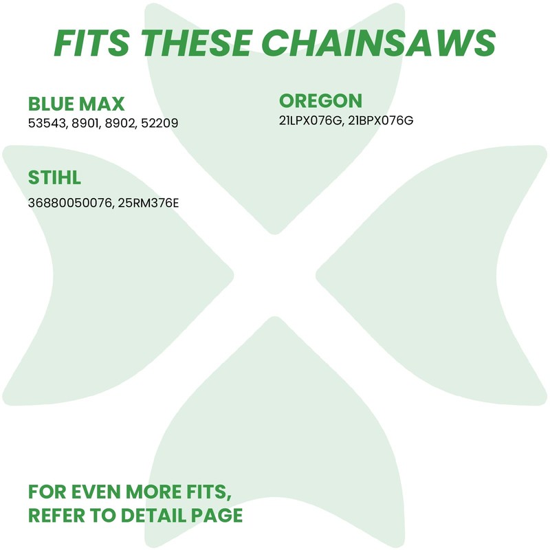 BYANE Carbide Chainsaw Chain 20 Inch, .325 Pitch, 058" Gauge,